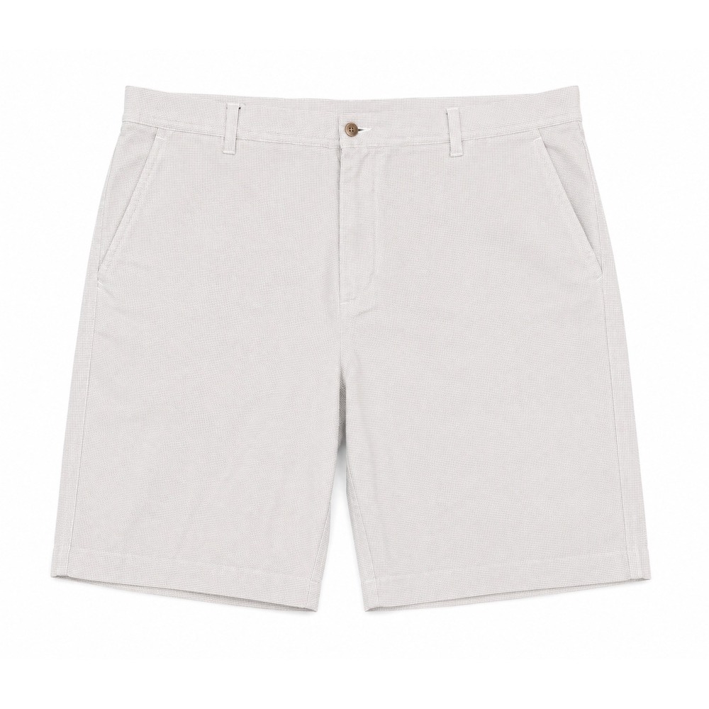 FootJoy Men's Performance Golf Shorts Gray Mini Check Stretch Flat Front SIze 36